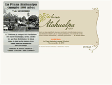 Tablet Screenshot of barrioatahualpa.com